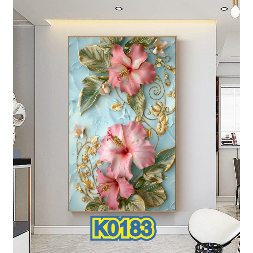 Cetak Wallpaper Bunga Mawar Pink - Wallpaper Bunga 3d - Wallpaper 3d Stiker Bunga Untuk Ruang Tamu