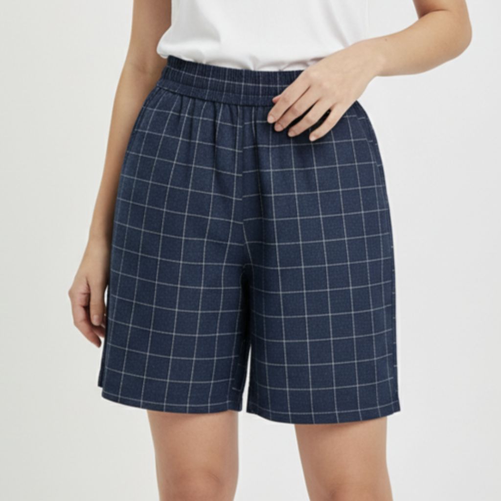 celana boxer tartan, celana broadshot tartan kotak kain semi woll