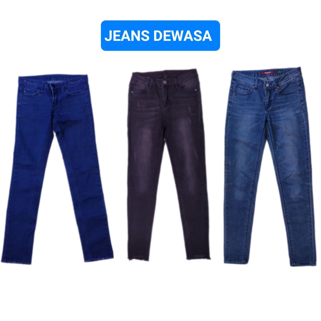 Celana Jeans Panjang Pensil Remaja Dewasa Wanita