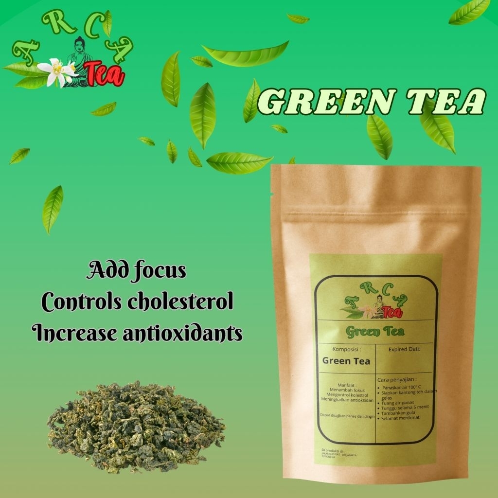 Teh hijau / Teh hijau diet pelangsing / Teh hijau penurun berat badan / Teh hijau original