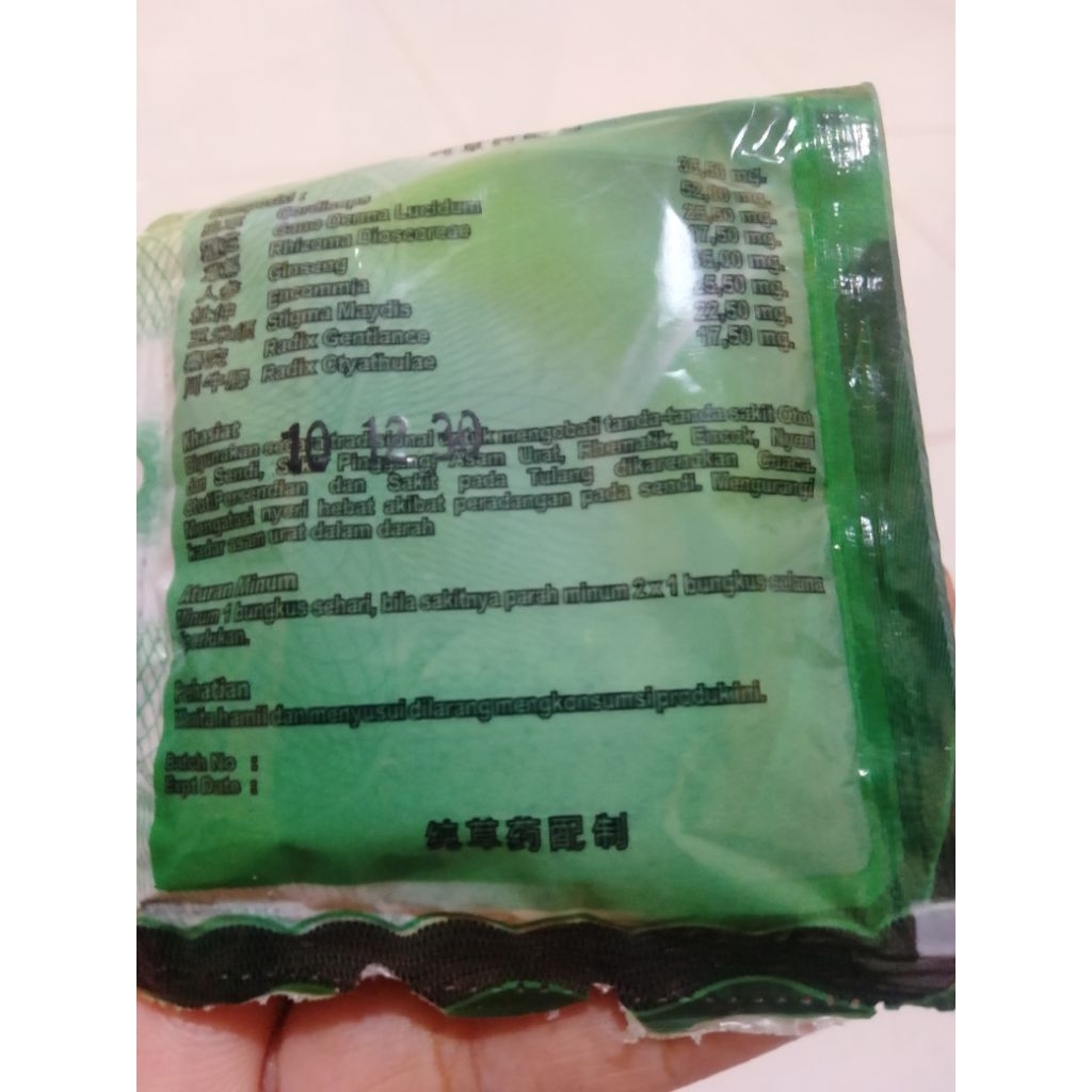 ramuan tradisional cina untuk nyeri sendi