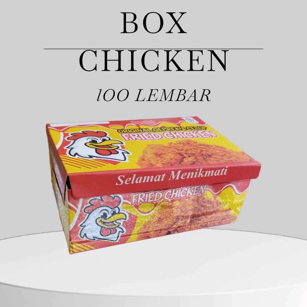 KARDUS AYAM GEPREK/ BOX FRAID CHICKEN
