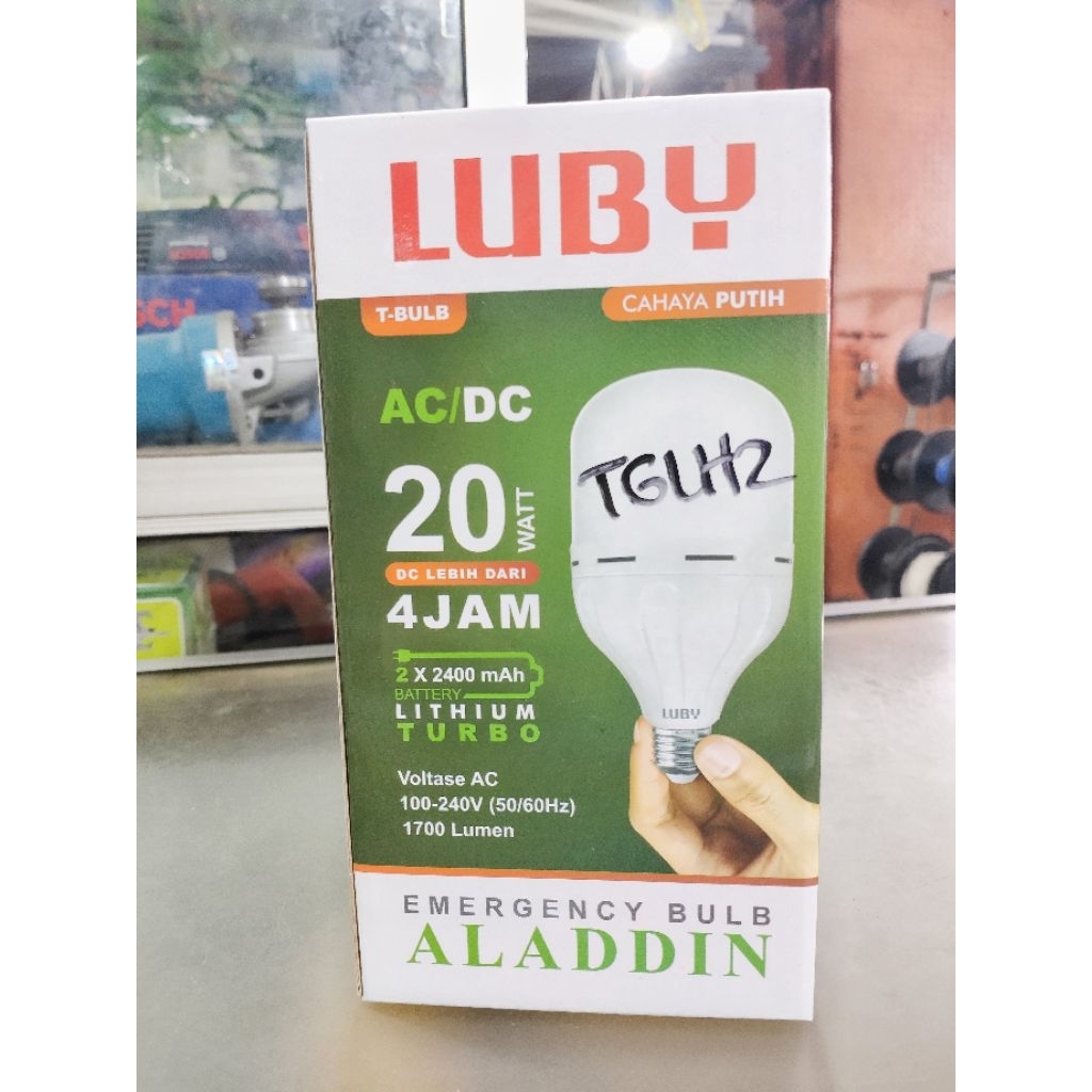 LAMPU LED LUBY EMERGENCY BULB ALADDIN 20 WATT
