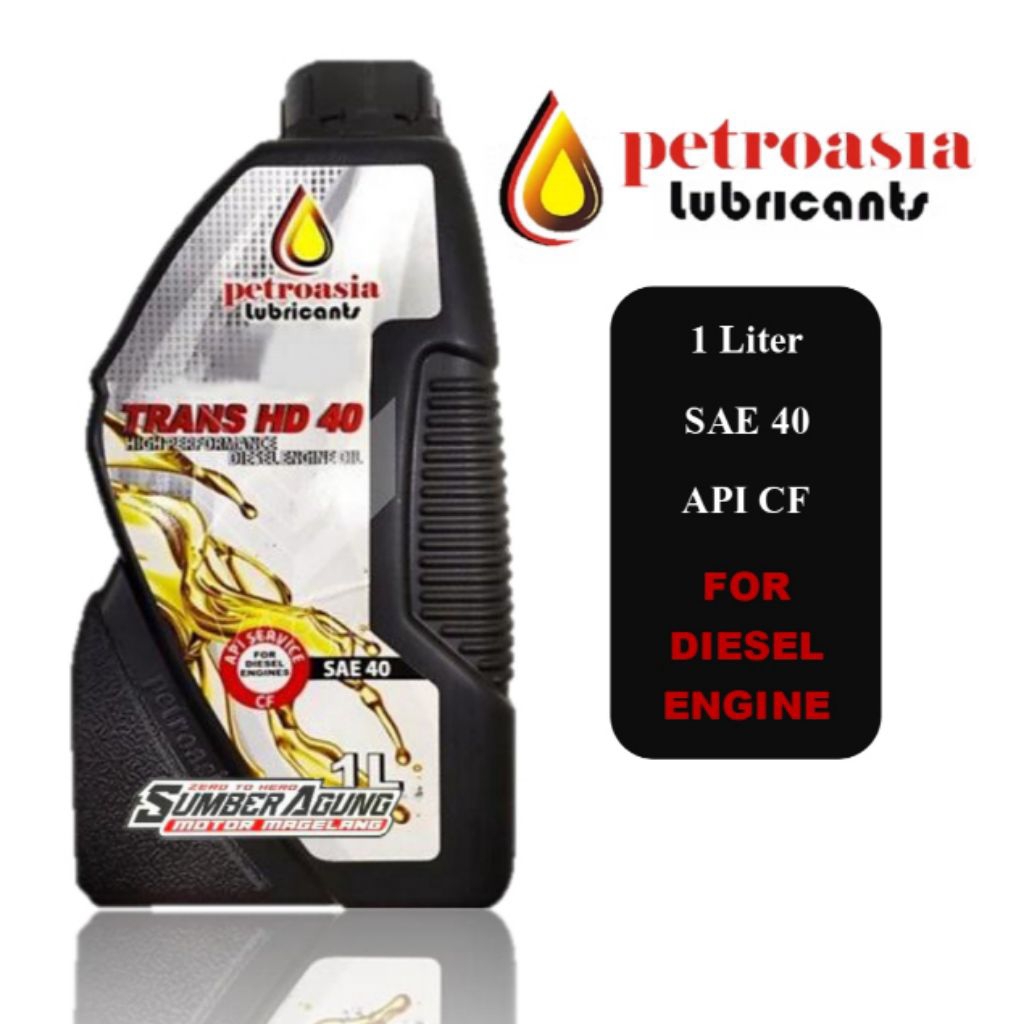 OLI DISEL DIESEL SAE 40 TRANS HD 40 PETROASIA 1000ML DEOTRANZ