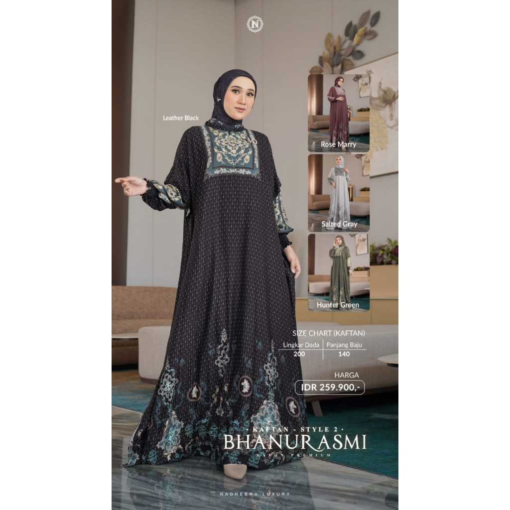 BHANURASMI KAFTAN BY NADHEERA LUXURY BISA COD ORI