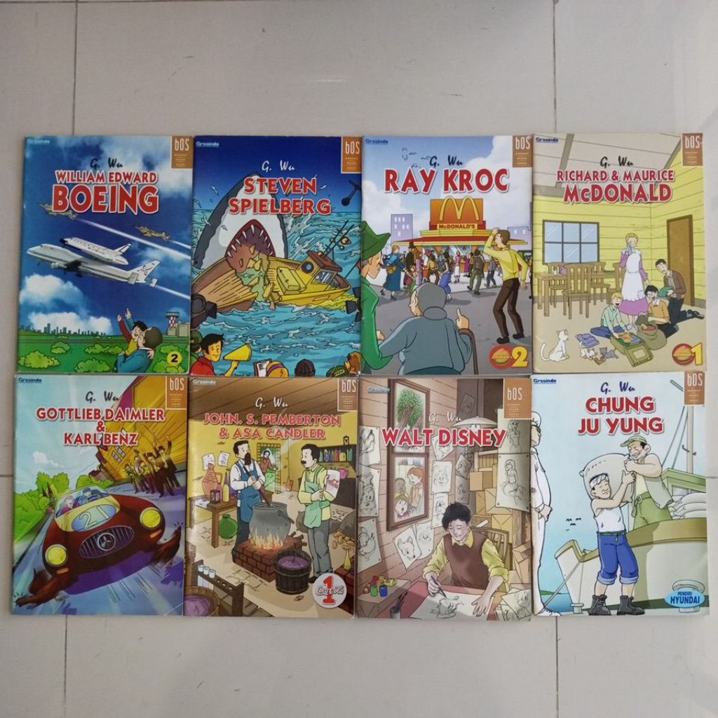 KOMIK BIOGRAFI ORANG SUKSES OLEH G WU SATUAN ORIGINAL