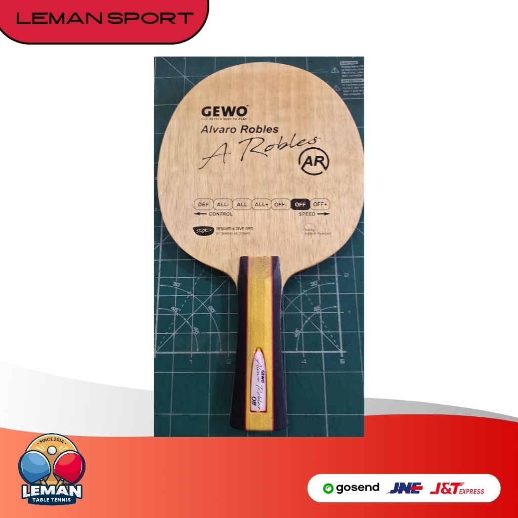 Kayu Gewo Alvaro Robles AR Handle FL / Bet Pingpong Tenis Meja (BEKAS)