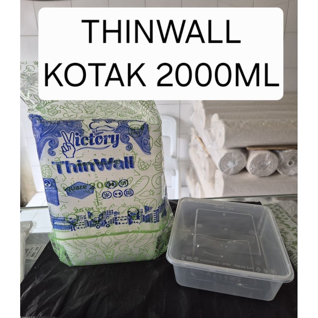 THINWALL VICTORY KOTAK 2000ML SQUARE 2000ML