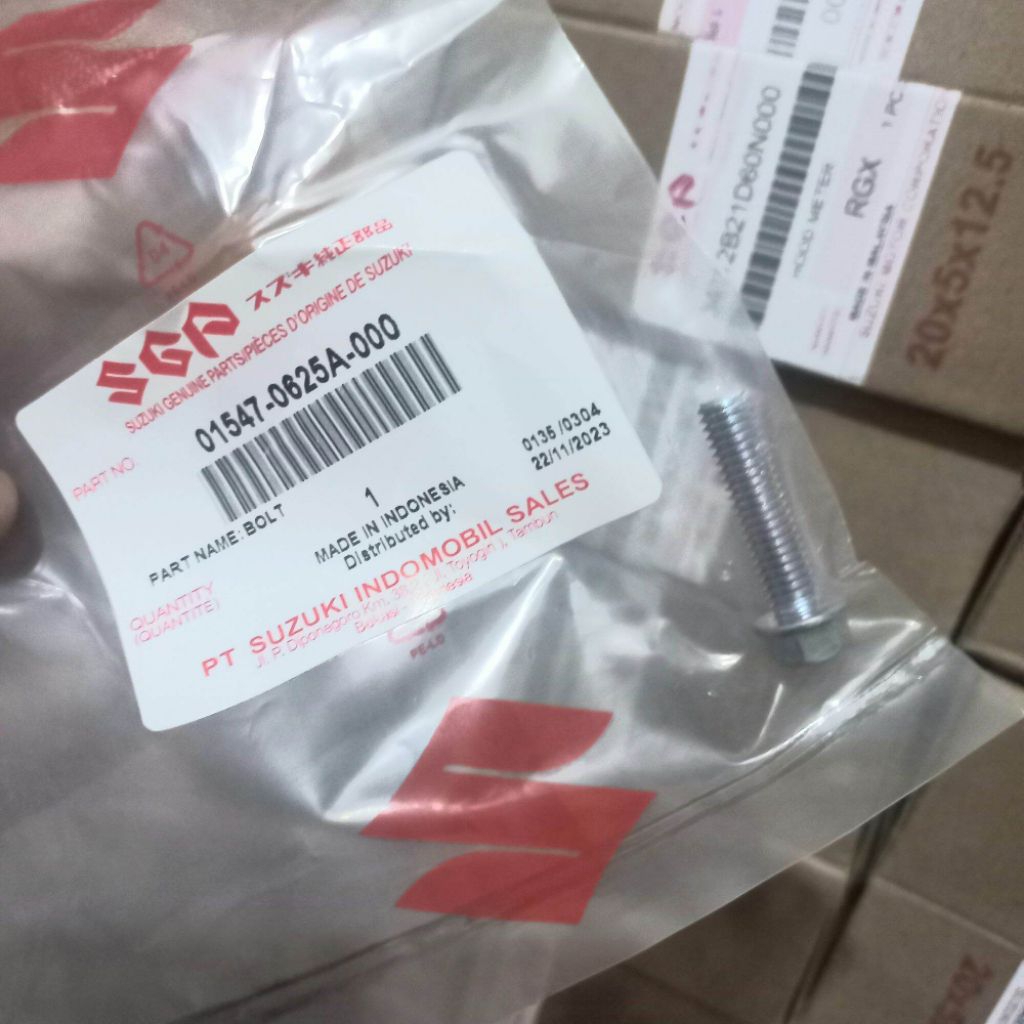 BAUT BOLT CRANKCASE KANAN ADRESS ATAU BAUT BOX CVT SKYWAVE/SPIN /SKYDRIVE ORIGINAL 01547_0625A