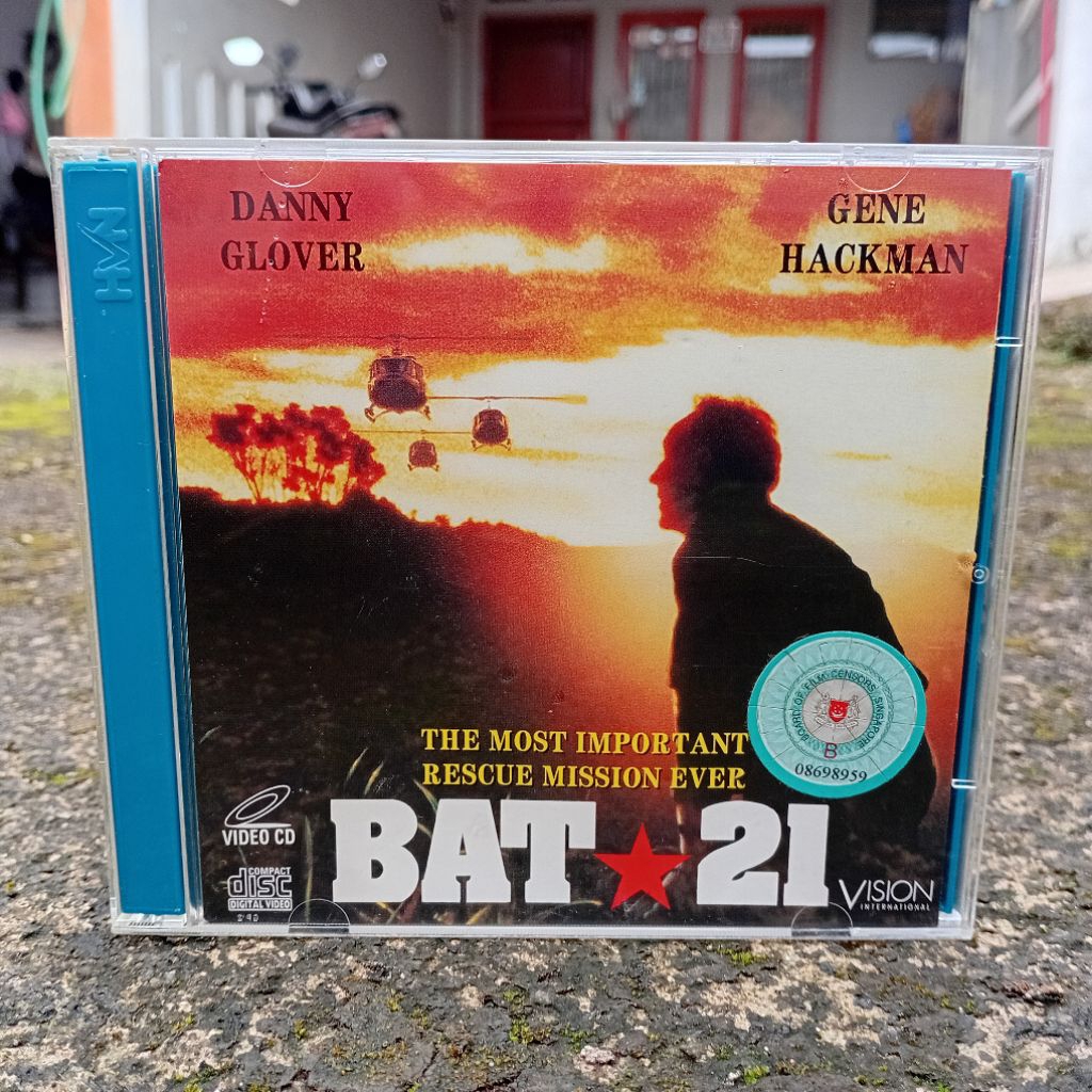 VCD Bat 21 Danny Glover (1977) English Audio Original Vision International VideoCD Mulus Import Mala