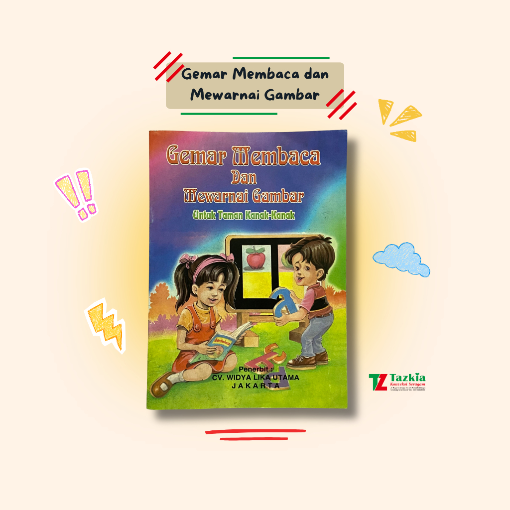 Gemar Membaca dan Mewarnai Gambar – Buku Anak TK