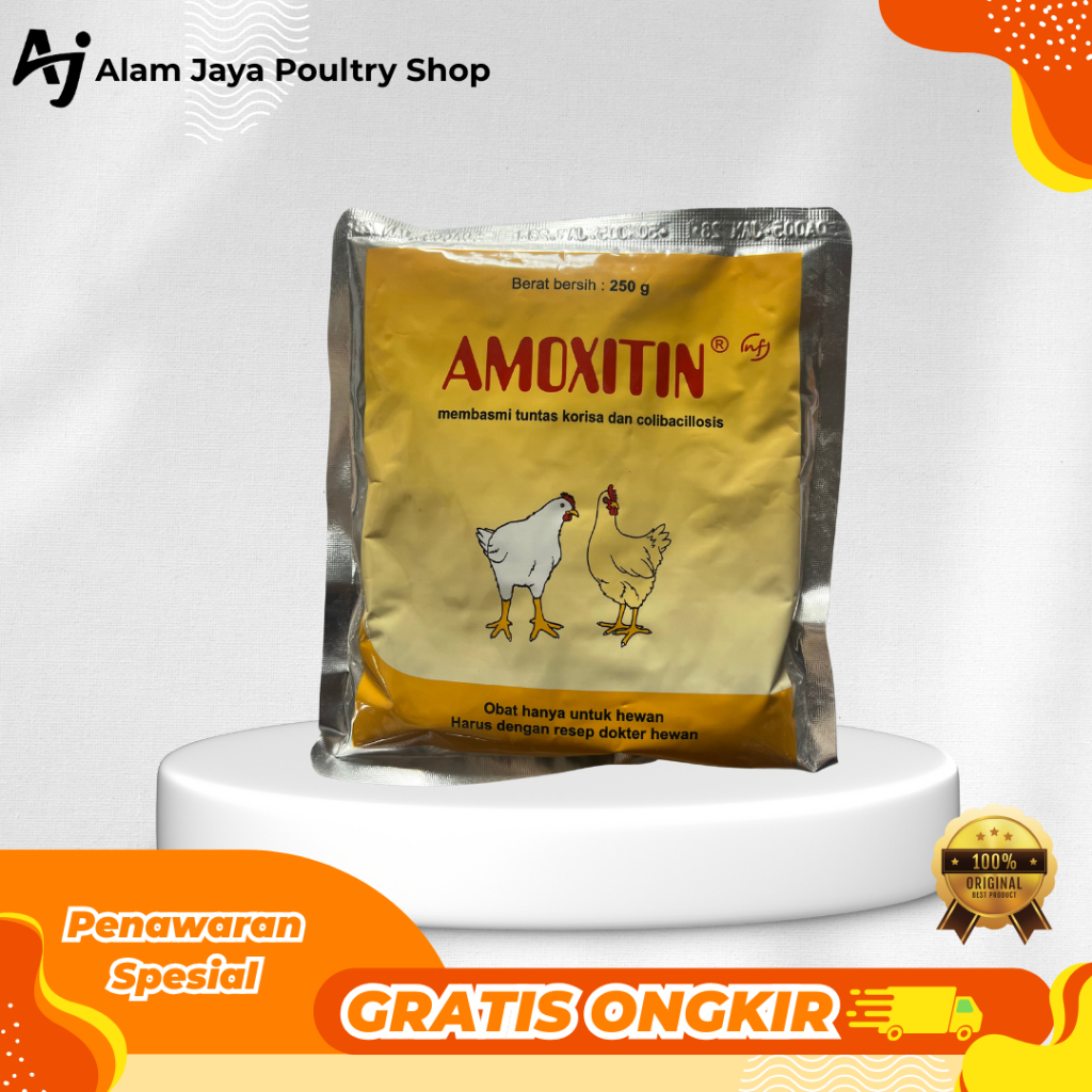 Amoxitin Medion – Antibiotik Unggas Serbuk / Obat Ayam | Infeksi & Penyakit Unggas 250gr