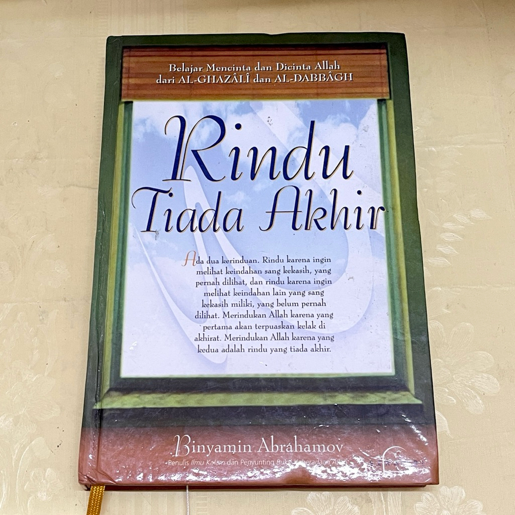 Buku RINDU TIADA AKHIR oleh Binyamin Abrahamov