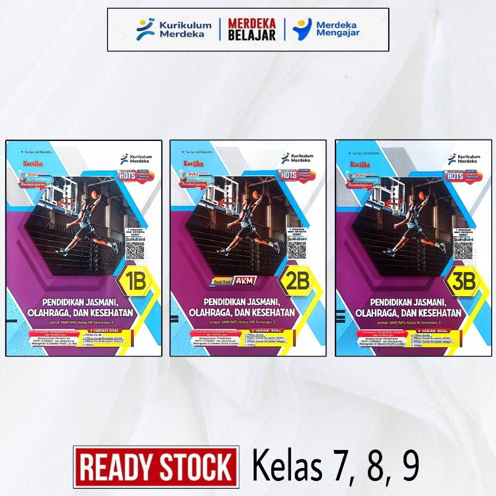 KARTIKA : LKS PJOK untuk SISWA Kelas 7 8 9 - Semester 2 TA 2025 - 2026