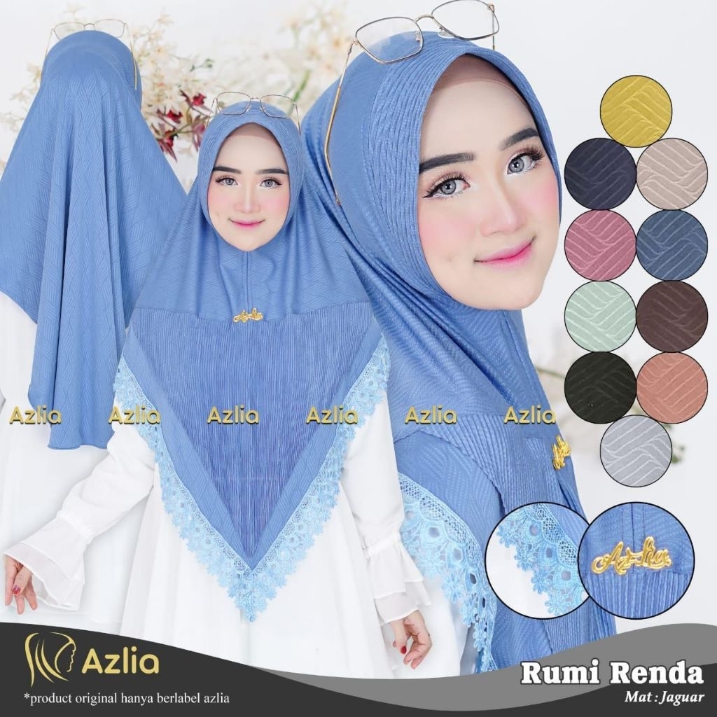 HIJAB AZLIA RUMI // HIJAB INSTAN RENDA // HIJAB INSTAN