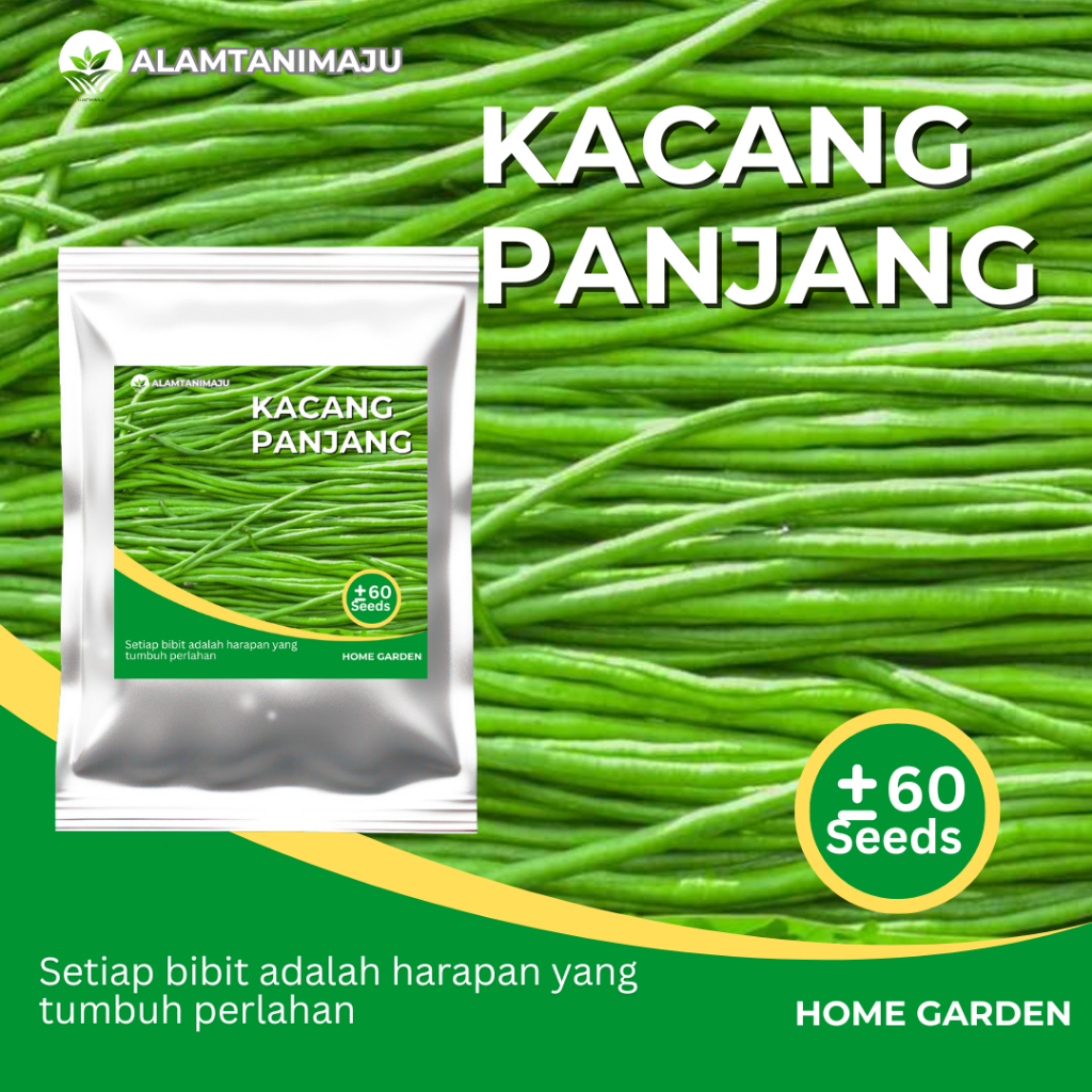 Alamtani - Benih Kacang Panjang Bibit Kacang Panjang Unggul Isi ± 60 Seeds