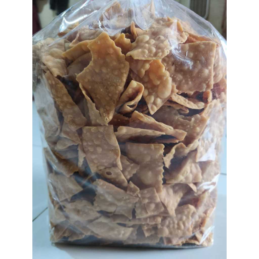 Keripik Bawang / Kripik Bawang / Kue Bawang Kemasan 3 Kg / 1 Ball - Cemilan Renyah, Empuk, Gurih, da
