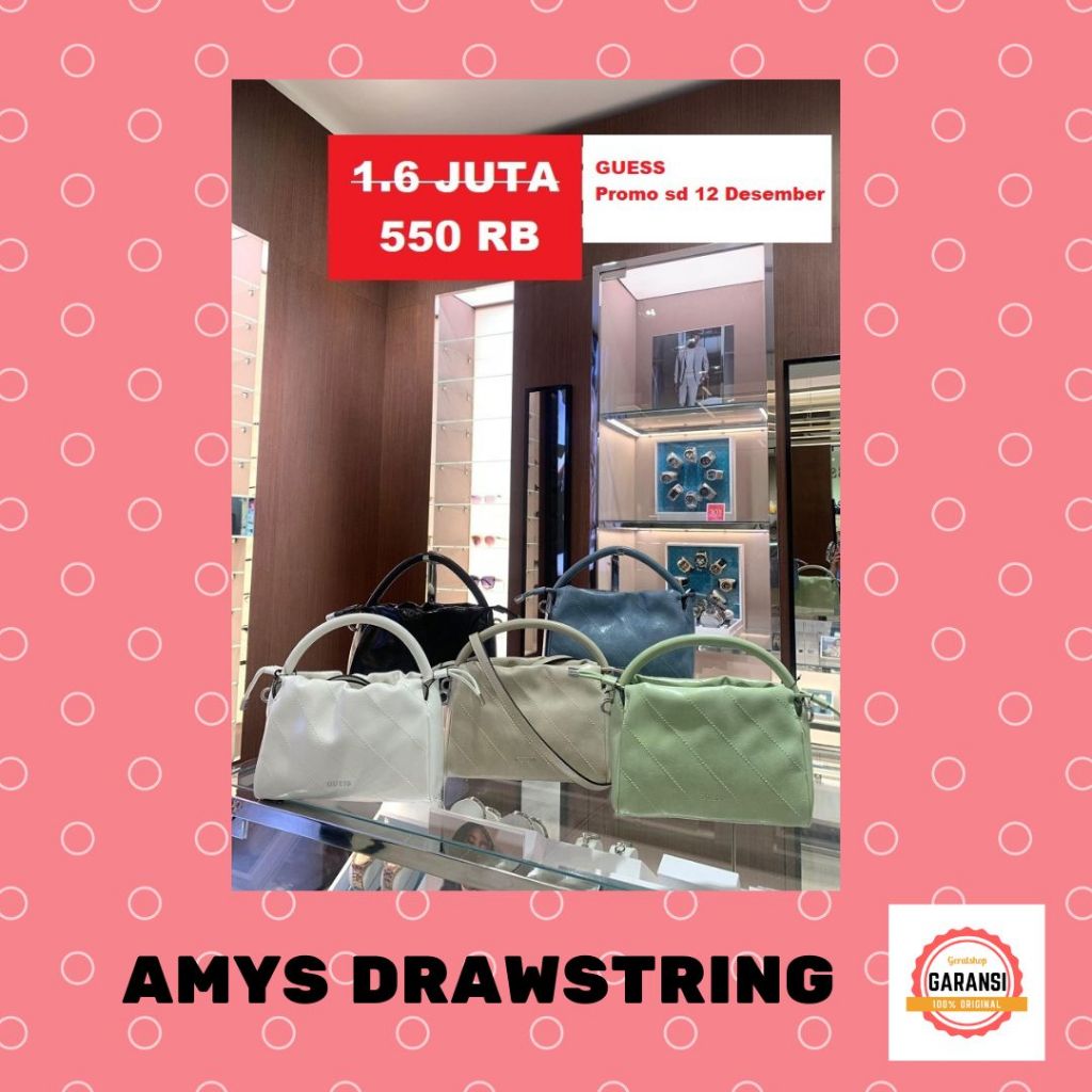 Tas top handle wanita Guess SALE seri SESTRI FLAP original 100%