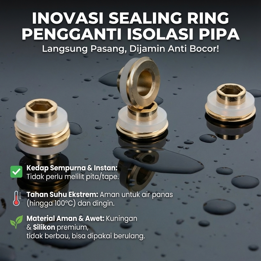 Segel Sekrup Anti Bocor 10 Pcs Kuningan - Sambungan Keran …