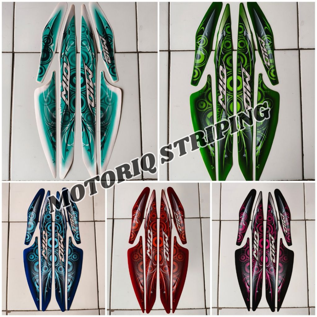 Stiker Striping Yamaha Mio Smile 2011 Standar Stiker Lis Polet Body