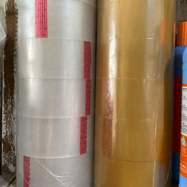 Lakban Besar Putih Coklat