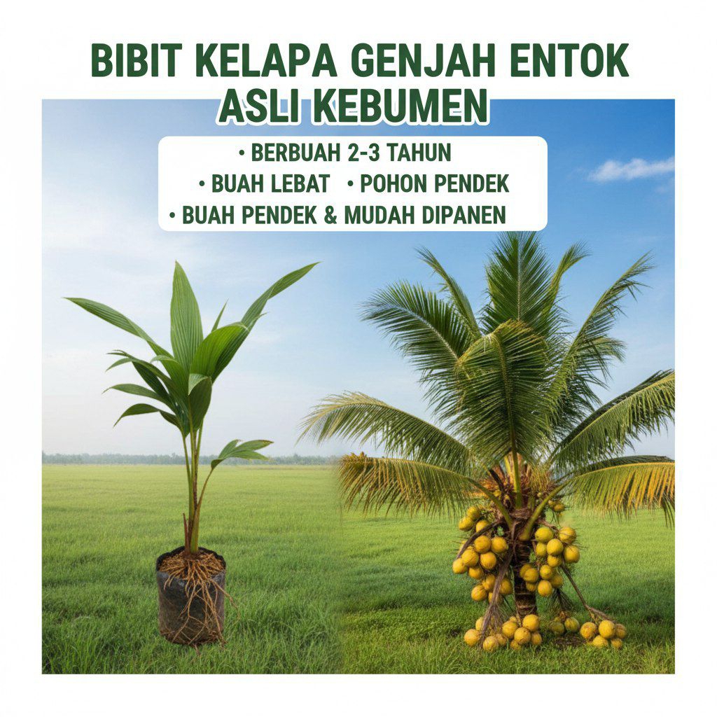 POHON PENDEK  Benih Kelapa Kopyor Kultur Jaringan, Benih Kelapa Kopyor Madu