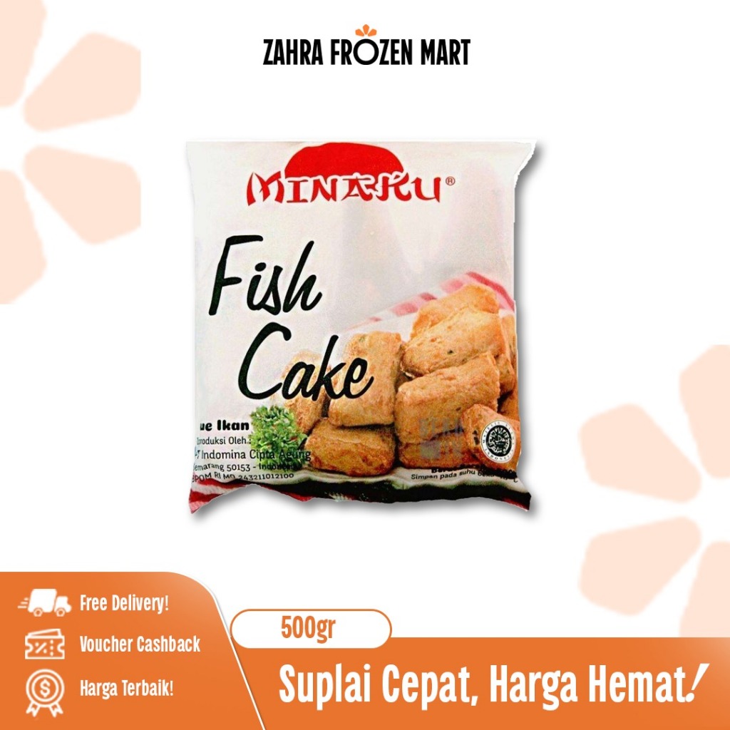 Minaku Fish Cake 500gram - Zahra Frozen Mart