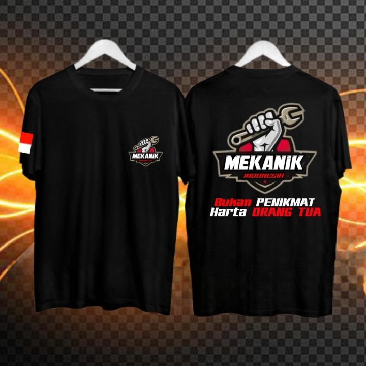 Promo Kaos Mekanik Indonesia Bengkel Baju Mekanik Muda Pakaian Distro Pria