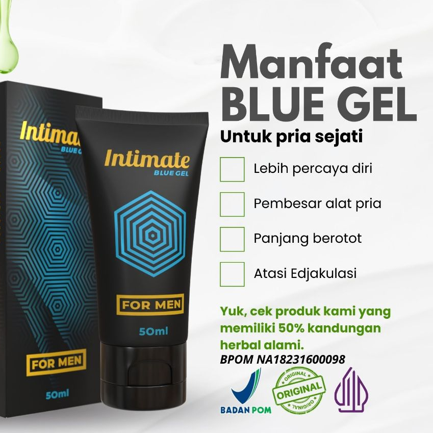 INTIMATE GEL BLUE MAGIC OIL PRIA ORIGINAL BPOM