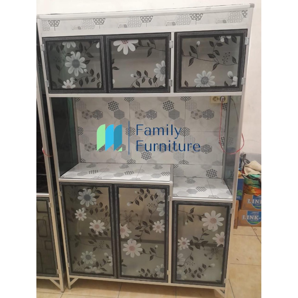 Lemari Rak Piring Tempahan 3 Pintu Magic Com (08)