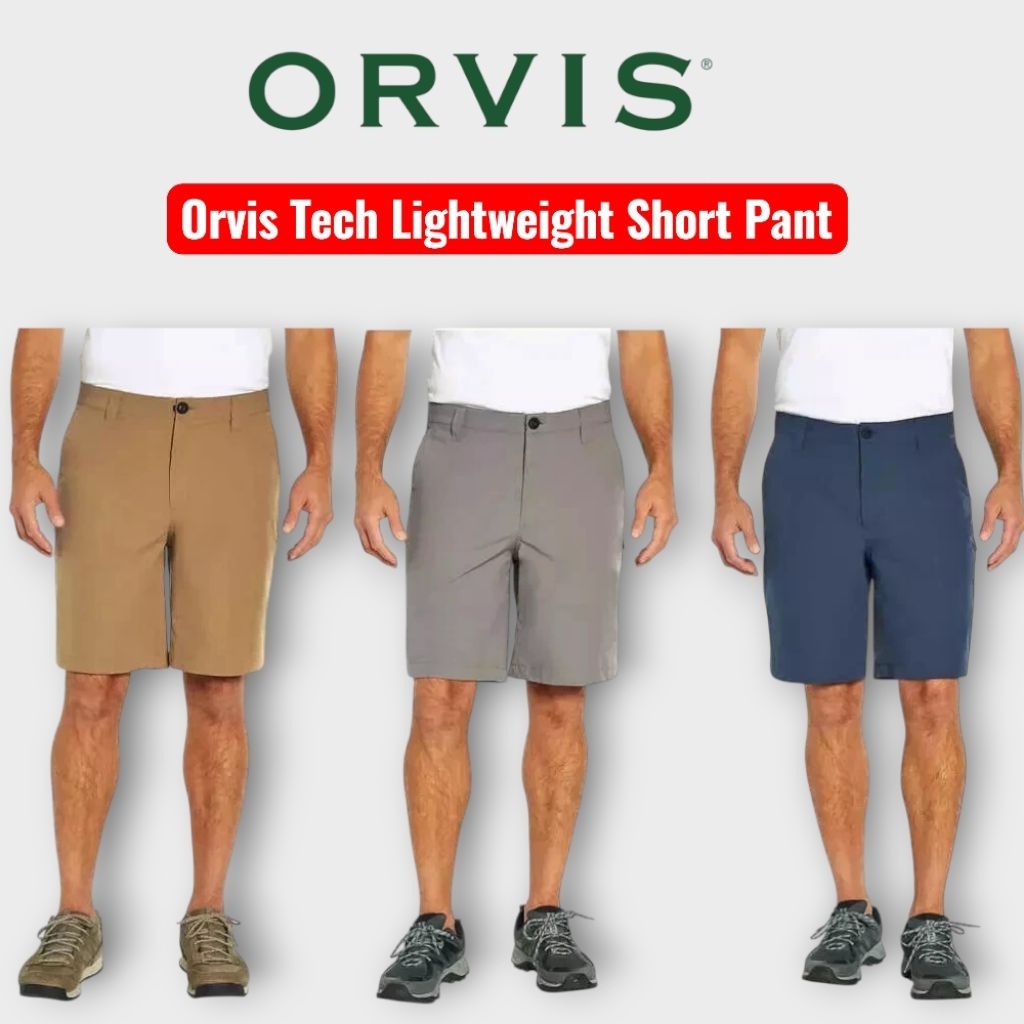Celana Outdoor ORVIS Mens Tech Lightweight Short Pant