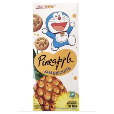Biskitop Pineapple Jam Biscuit 110 gr / Biskitop Biskuit Selai Nanas 110 gr