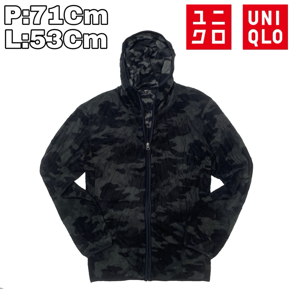 J98 Jaket Outdoor Fleece Sherpa Polar Camo Uniqlo  Bulu Musim Dingin Winter Hiking Pendaki Gunung