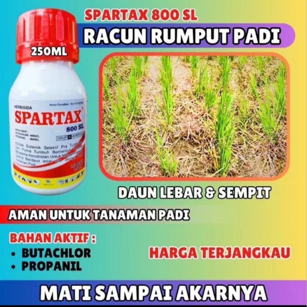 SPARTAX HERBISIDA 250ML RACUN RUMPUT PADI BASMI GULMA TERBAIK AMPUH