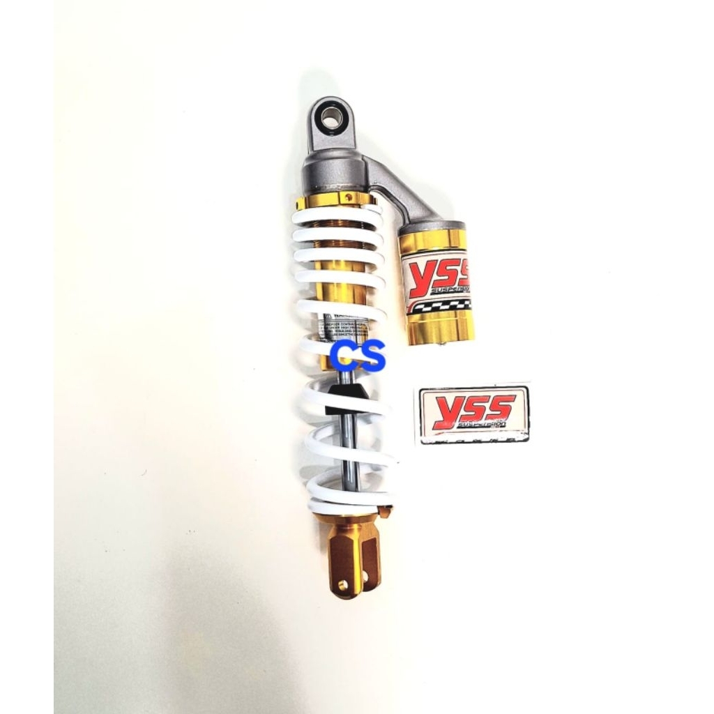 SHOCK  TABUNG BELAKANG COPY YSS TABUNG/PUTIH UKURAN 310MM BUAT MOTOR VARIO 110/ BEAT FI/ BEAT ASP/ M