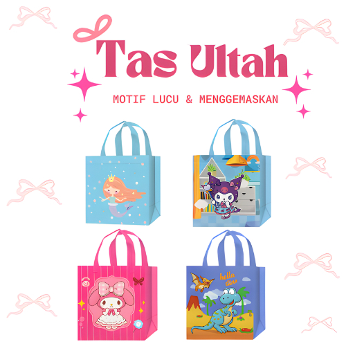 Tas Mini Cute Unicorn Souvenir Ulang Tahun / Goodie Bag Hampers Souvenir/Tas Kado-Kantong Belanja