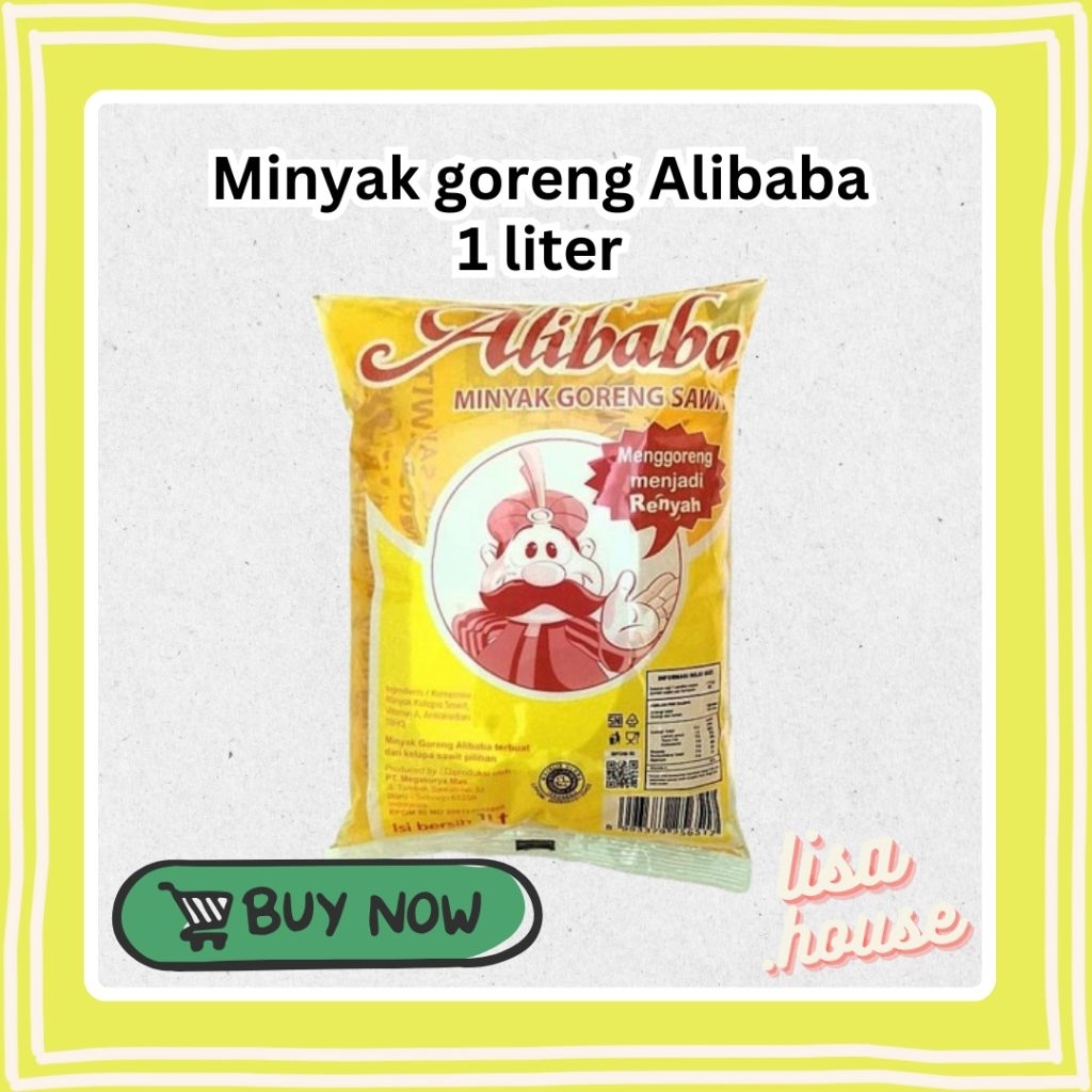 Minyak Goreng Alibaba 1 liter kemasan bantal