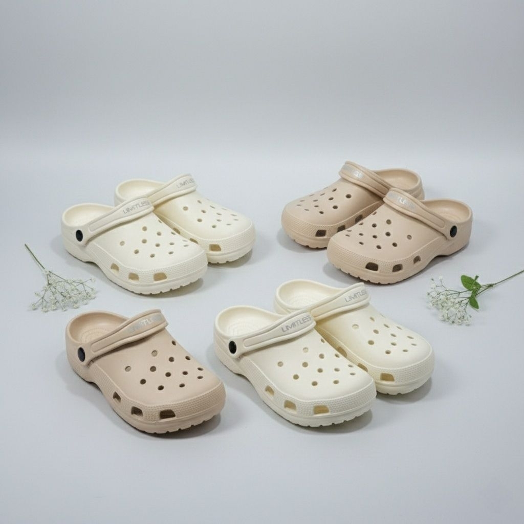 LIMITLESS Sandal Baim Cowok & Cewek Anti Licin