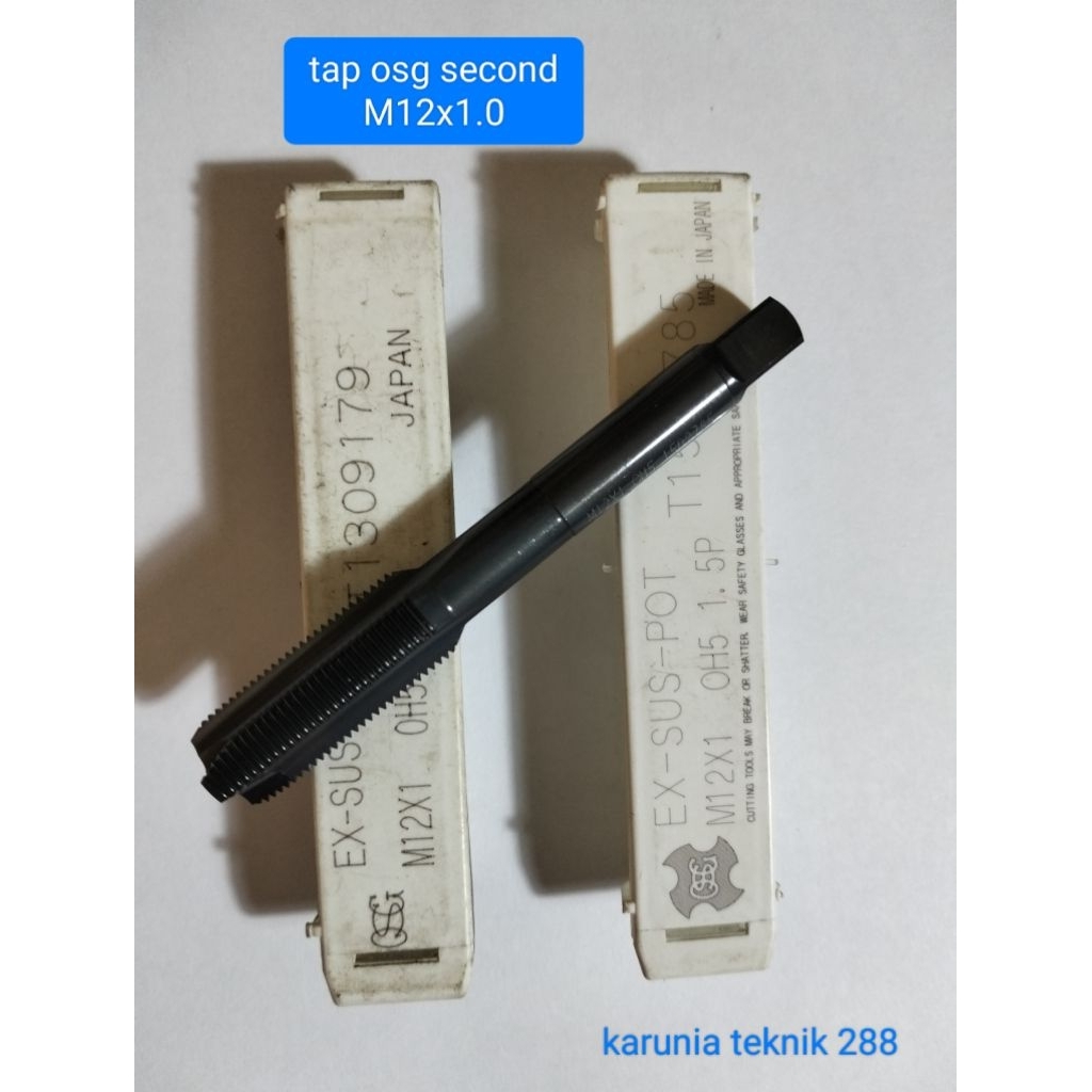 tap baut 17 drat halus m12x1 osg standar new