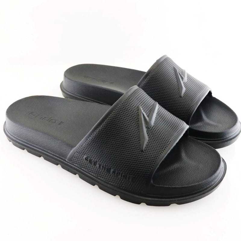 SANDAL ANDO BRAVO 02 / SANDAL ANDO HITAM ORIGINAL / Sandal Pria Selop Karet Empuk - Premium Ando