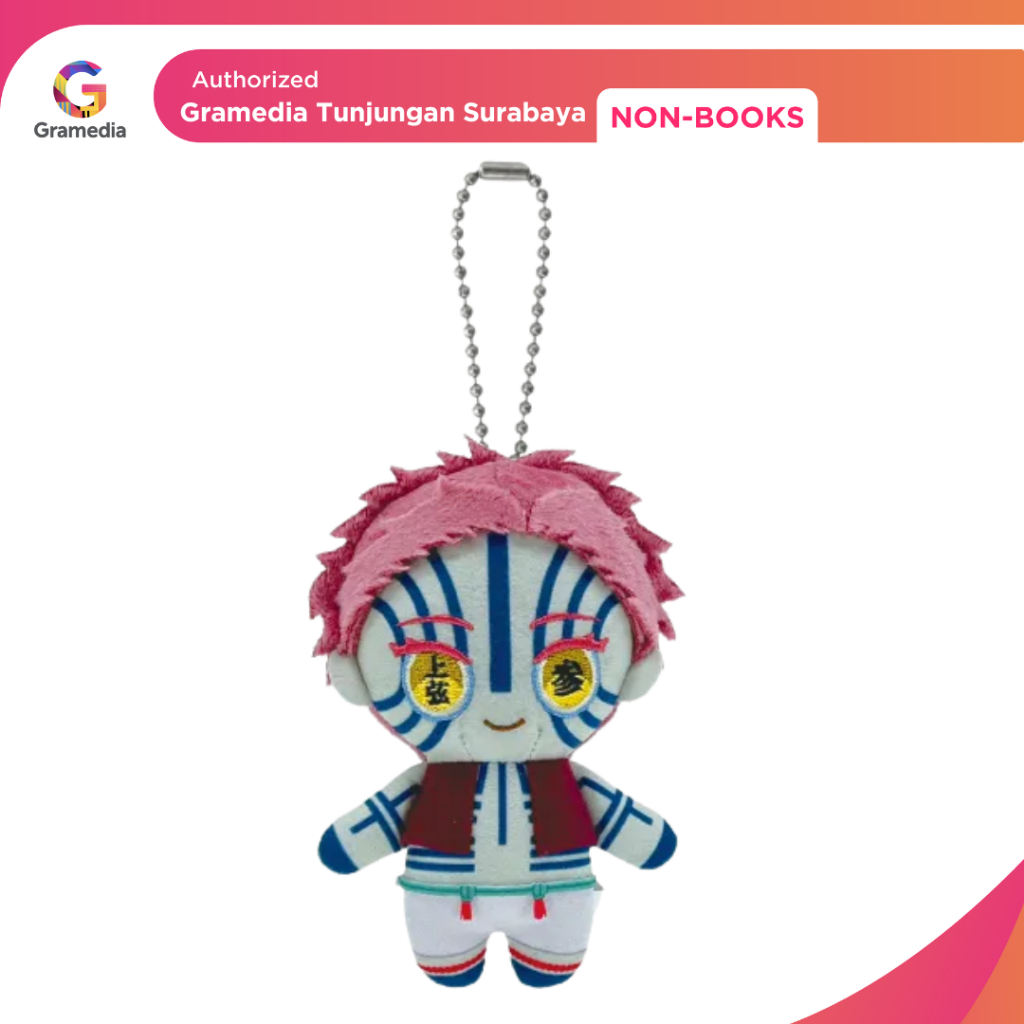Gramedia Tunjungan : Demon Slayer Kimetsu no Yaiba Chibi Plush Mascot Akaza