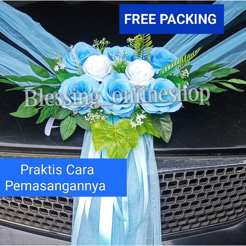 BUNGA MOBIL PENGANTIN /WEDDING CAR DECORATION  / Hiasan Mobil Pengantin