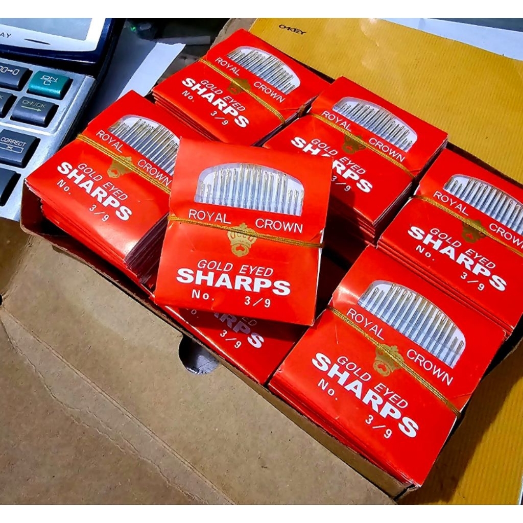 Jarum Jahit Tangan Sharps TERMURAH / Jarum Jahit Tangan Sharps Gold Eyed Ori / Jarum Jahit Tangan Sh