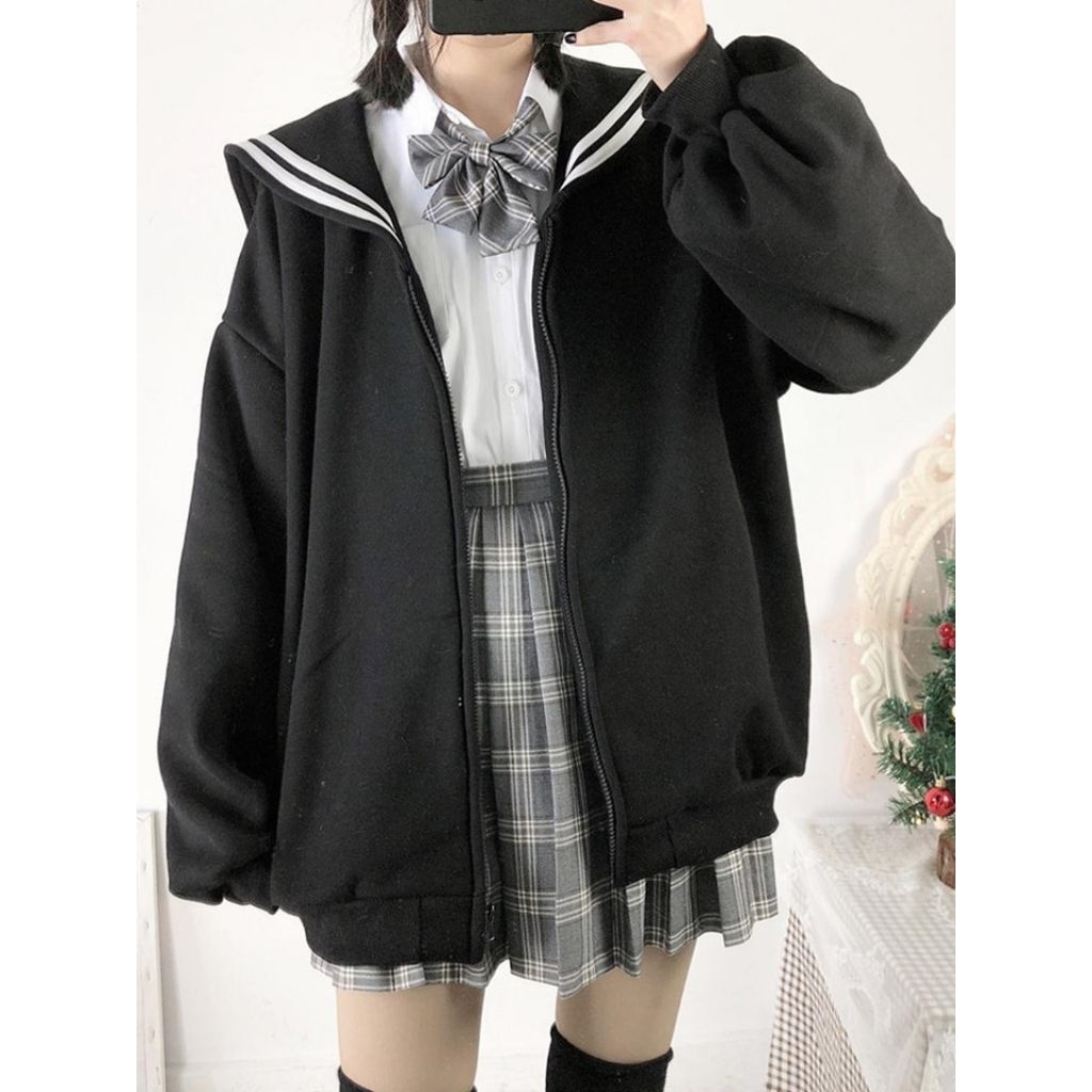 Jacket sailor /pelaut bahan fleece