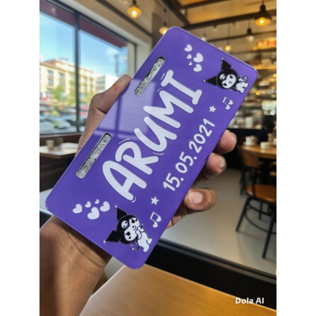 PLAT SEPEDA LISTRIK HELLO KITTY bisa COD