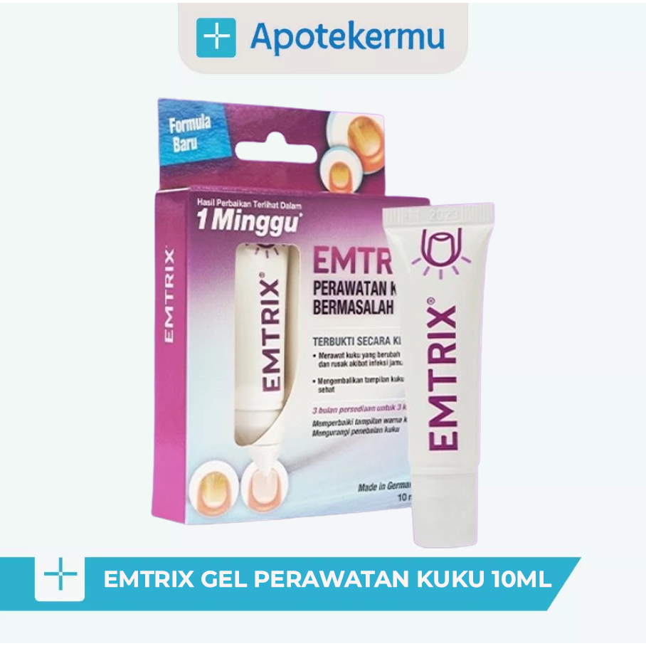 EMTRIX GEL PERAWATAN KUKU 10ML | ATASI KUKU RUSAK AKIBAT JAMUR & PSORIASIS