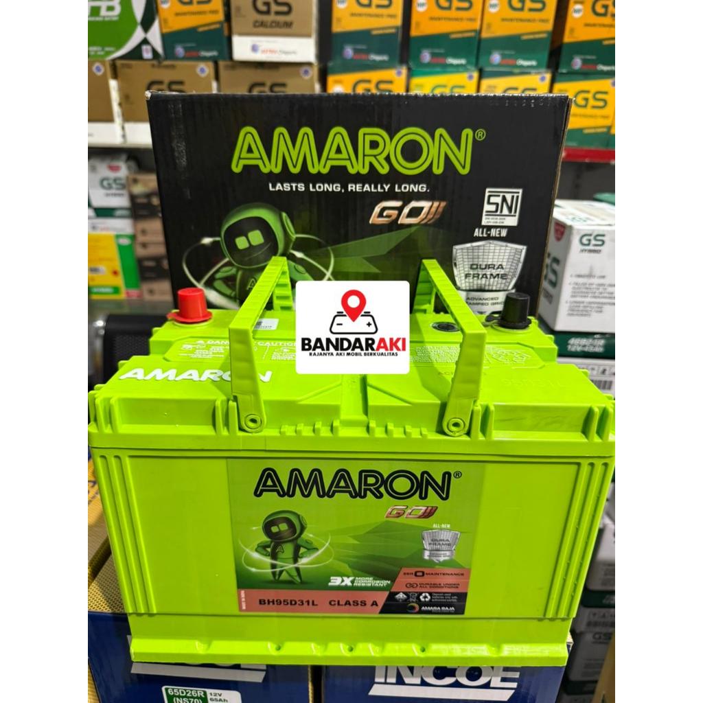 AKI AMARON 80 AMPER BH95D31 (R/L) N70Z (R/L) JAMINAN 100% ORIGINAL AMARON GO