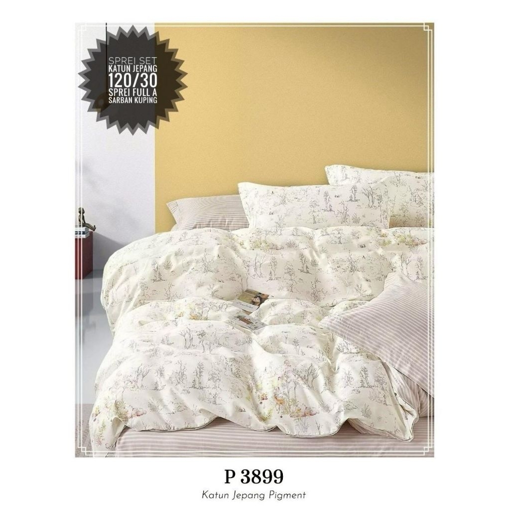 Sprei Katun Jepang Ukuran 120 x 200 x 30 cm