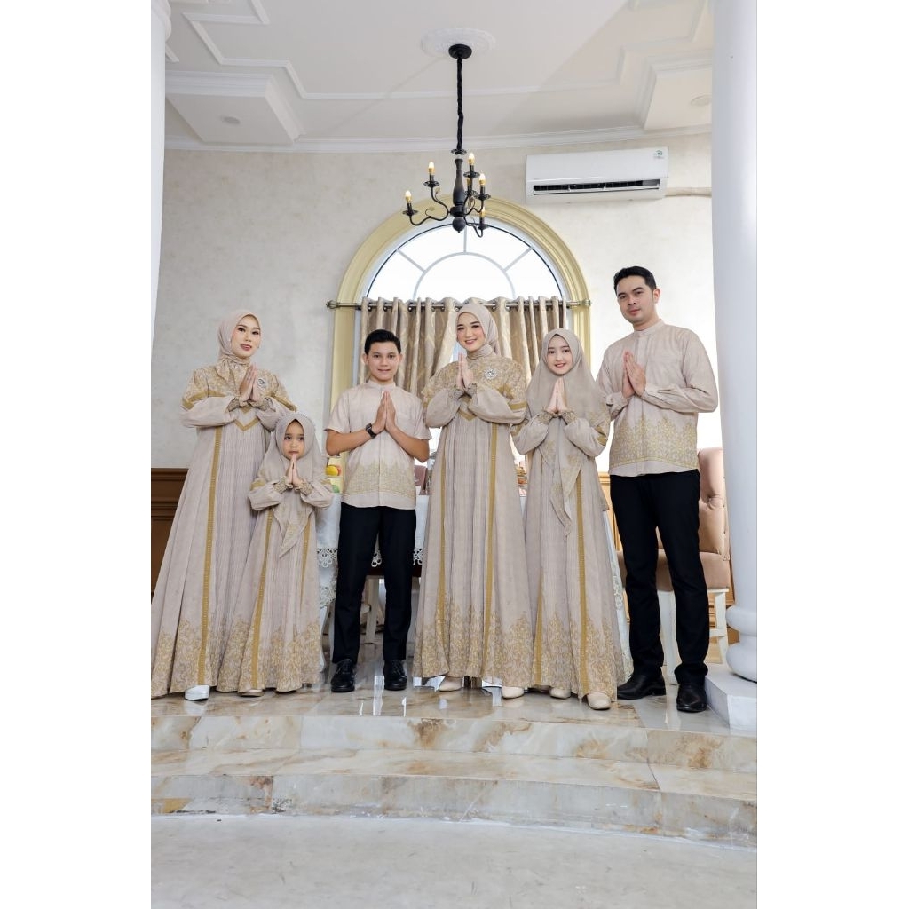 NEW ARRIVAL SARIMBIT AC ORIGINAL KHALISA SERIES COUPLE GAMIS SYAR'I IBU ANAK KEMEJA AYAH ANAK (COD)