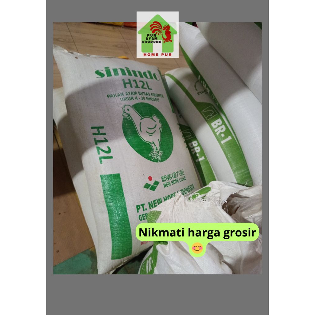 pakan ayam/pur ayam pedaging, pembesaran H12L newhope